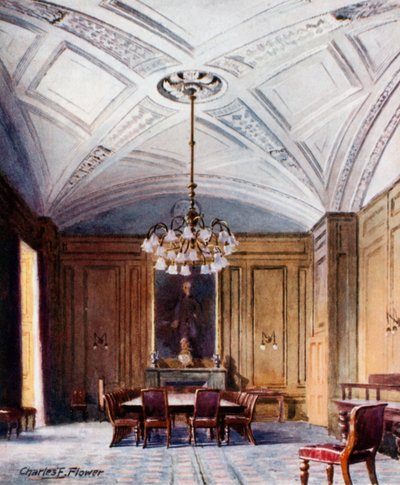 Der Staatsesszimmer, Nr. 10 Downing Street von Charles Edwin Flower